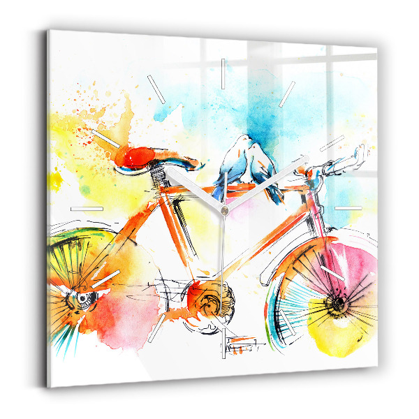 Reloj cuadrado Bicicleta pintada