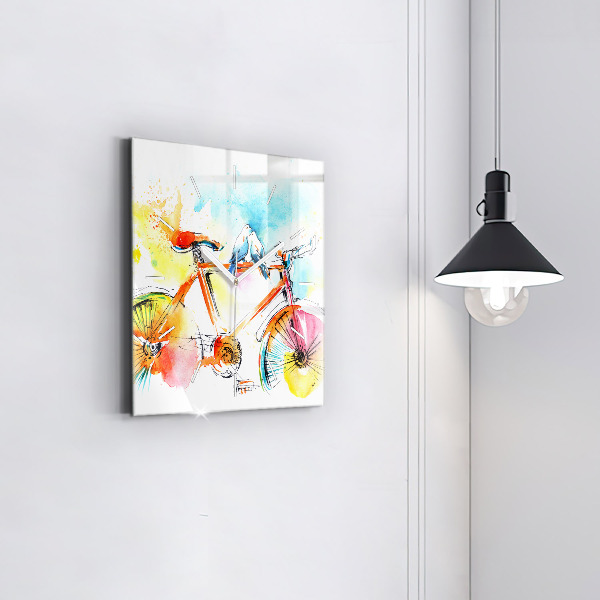 Reloj cuadrado Bicicleta pintada