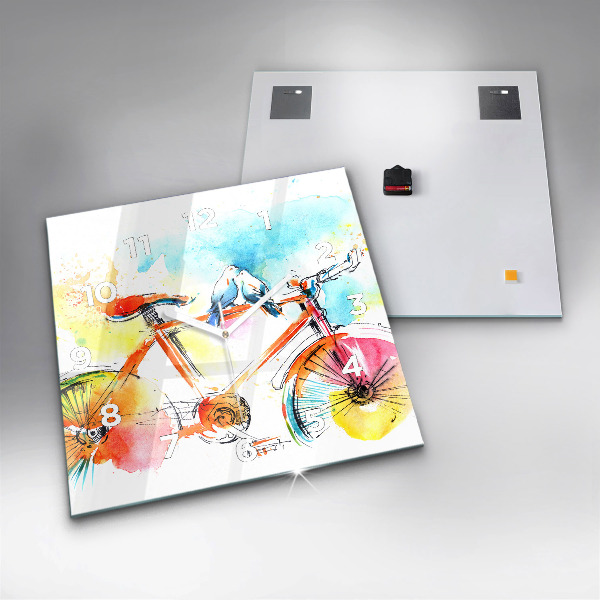 Reloj cuadrado Bicicleta pintada
