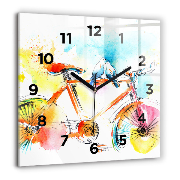 Reloj cuadrado Bicicleta pintada