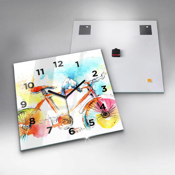 Reloj cuadrado Bicicleta pintada