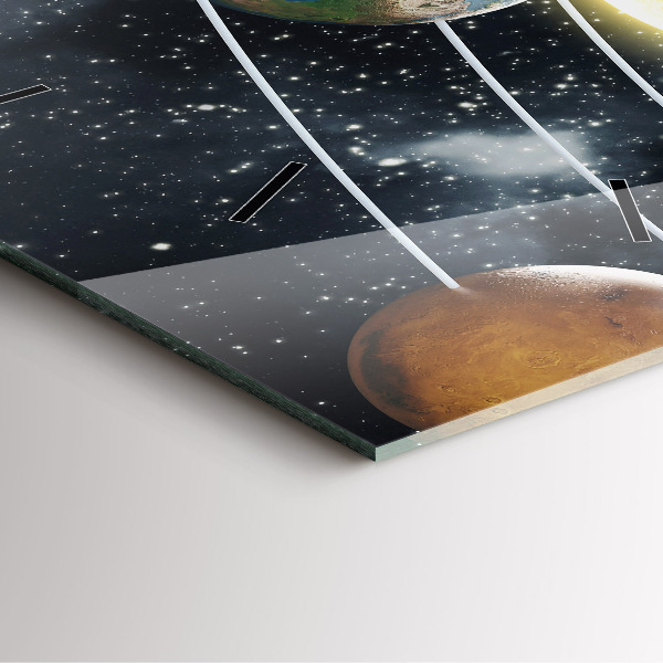 Reloj de pared cuadrado Sistema solar