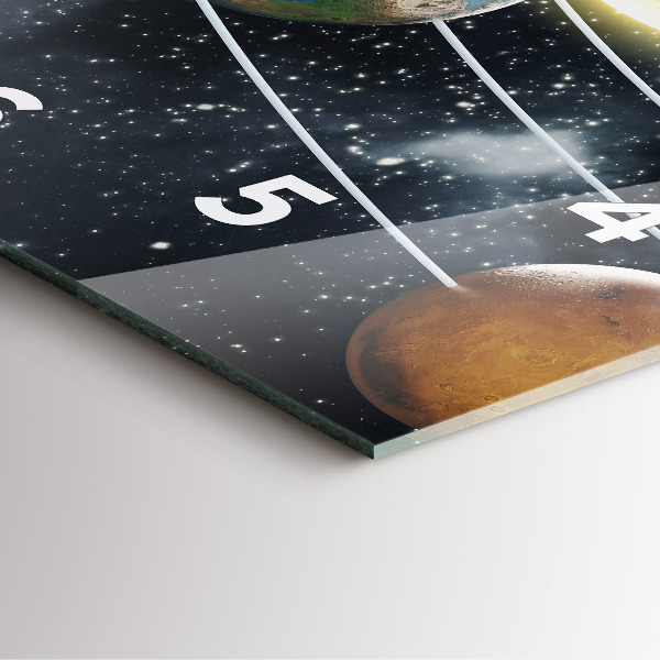 Reloj de pared cuadrado Sistema solar