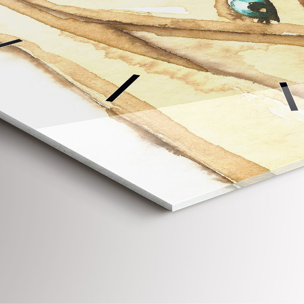 Reloj de pared cuadrado Retrato de mujer