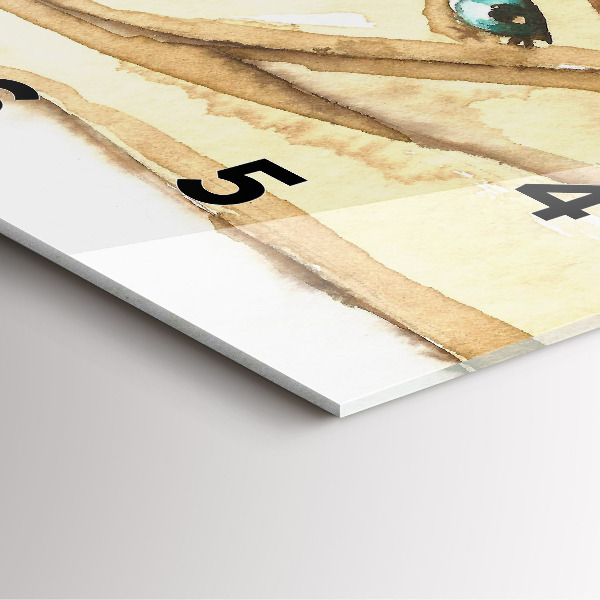 Reloj de pared cuadrado Retrato de mujer