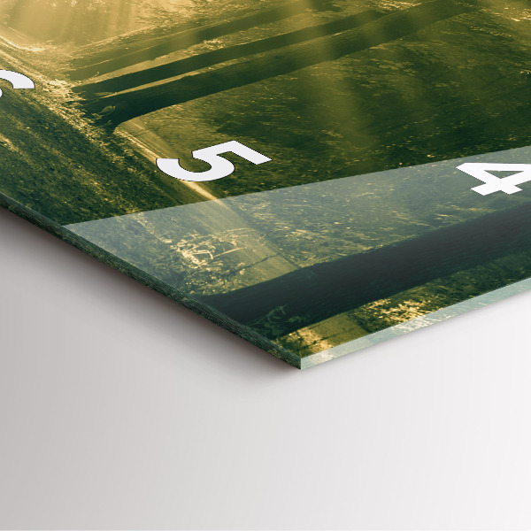 Reloj cuadrado Bosque de rayos de sol