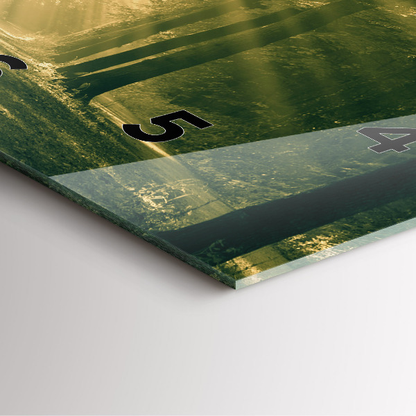 Reloj cuadrado Bosque de rayos de sol