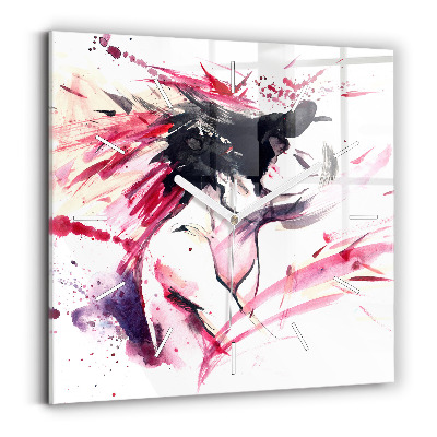 Reloj cuadrado Amantes abstractos