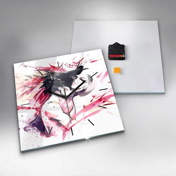 Reloj cuadrado Amantes abstractos