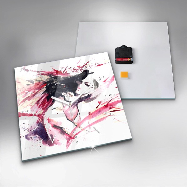 Reloj cuadrado Amantes abstractos