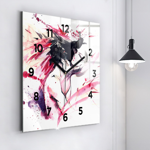 Reloj cuadrado Amantes abstractos