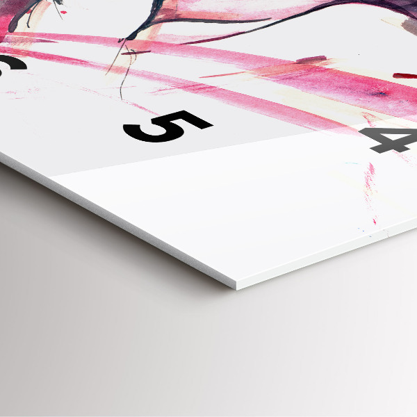 Reloj cuadrado Amantes abstractos