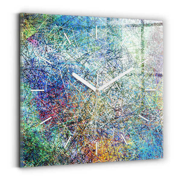 Reloj de pared cuadrado Abstracto - Emociones