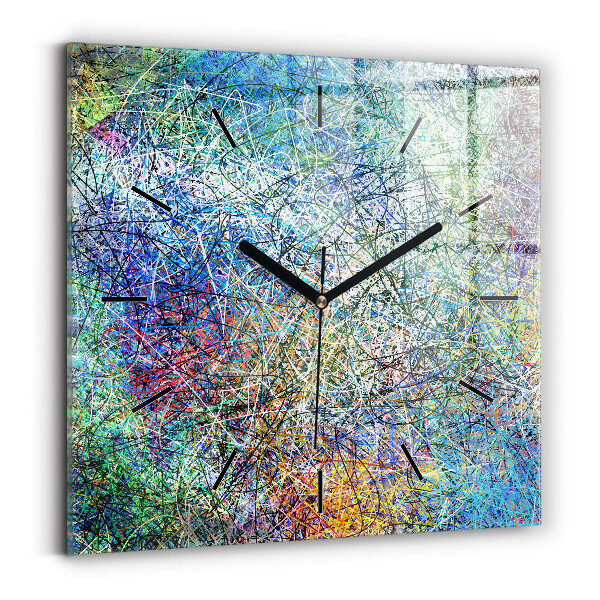 Reloj de pared cuadrado Abstracto - Emociones