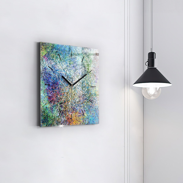 Reloj de pared cuadrado Abstracto - Emociones