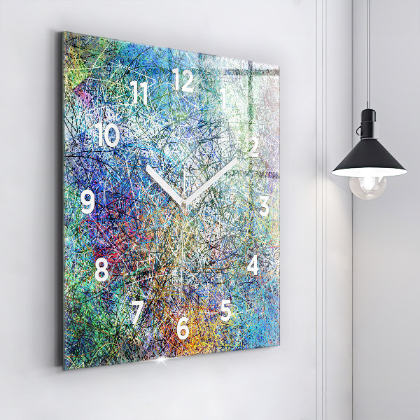 Reloj de pared cuadrado Abstracto - Emociones