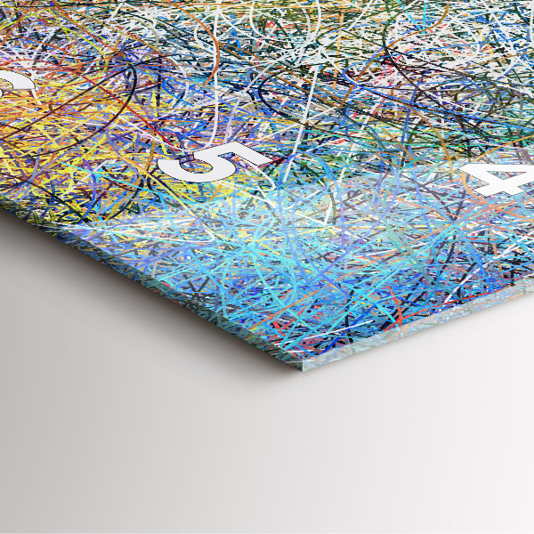 Reloj de pared cuadrado Abstracto - Emociones