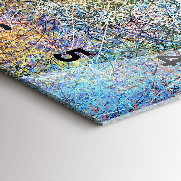 Reloj de pared cuadrado Abstracto - Emociones