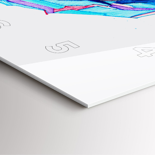 Reloj cuadrado Esquiador