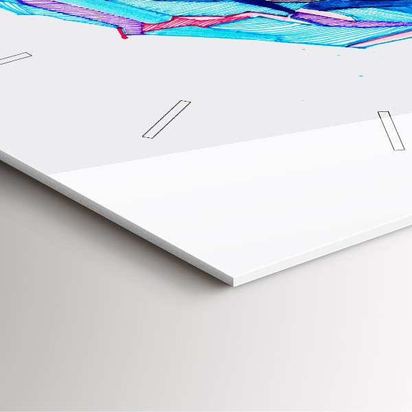 Reloj cuadrado Esquiador