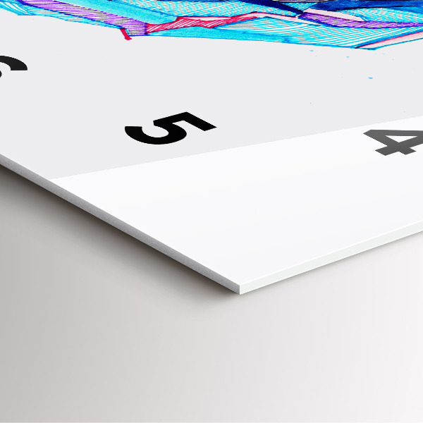 Reloj cuadrado Esquiador