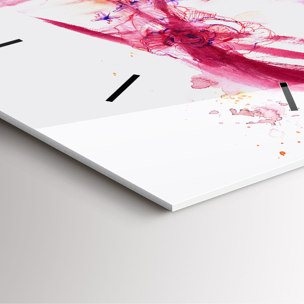 Reloj de pared cuadrado Pareja romántica