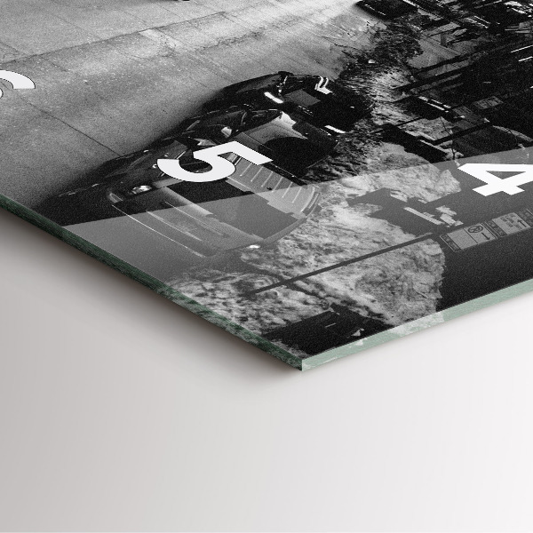 Reloj de pared cuadrado Calles de Chicago