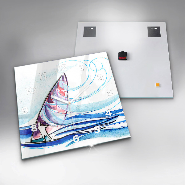 Reloj cuadrado Tabla de surf