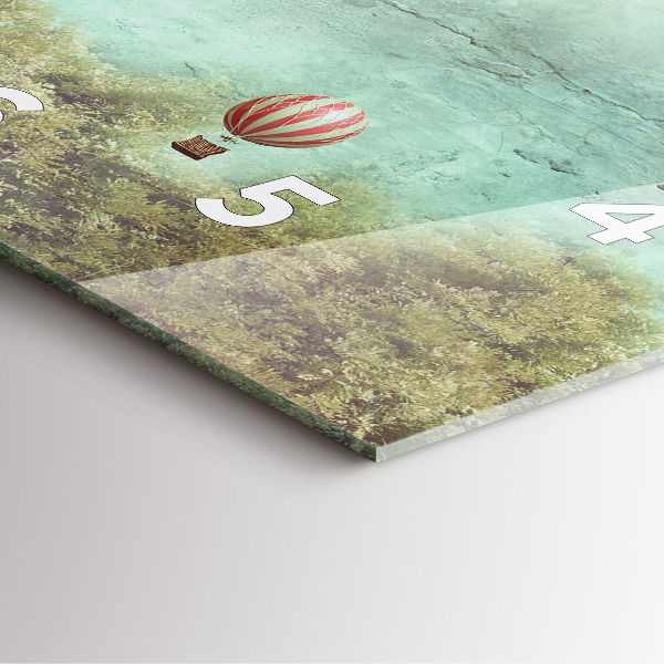 Reloj de pared cuadrado Globos