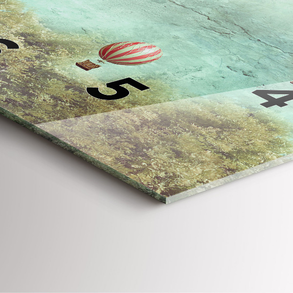 Reloj de pared cuadrado Globos