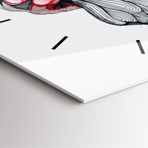 Reloj cuadrado Cogidos de la mano