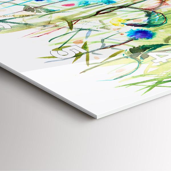 Reloj cuadrado Amapolas en un prado