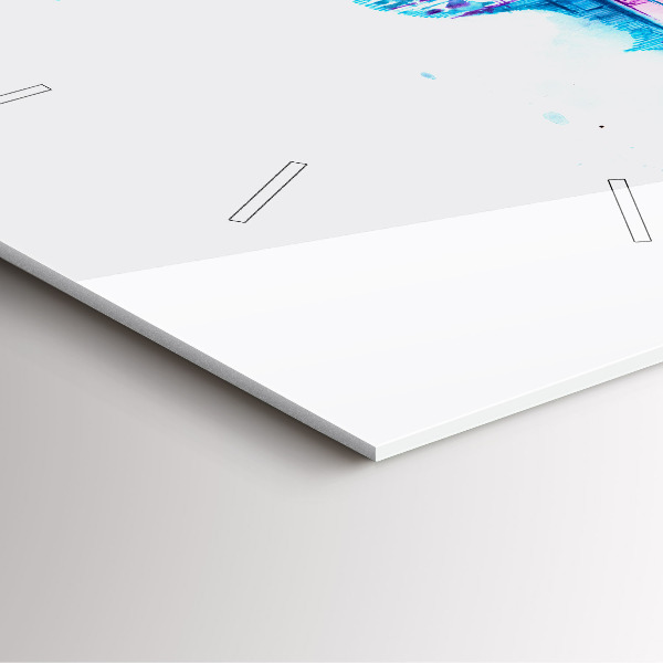 Reloj de pared cuadrado Cello Parque Lago