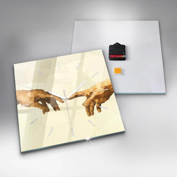 Reloj de pared cuadrado Creación de Adán