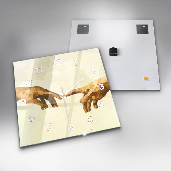 Reloj de pared cuadrado Creación de Adán