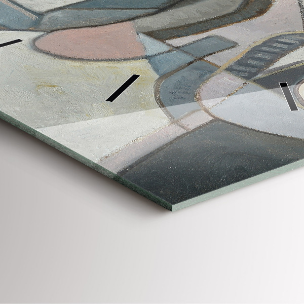 Reloj de pared cuadrado Pintura abstracta