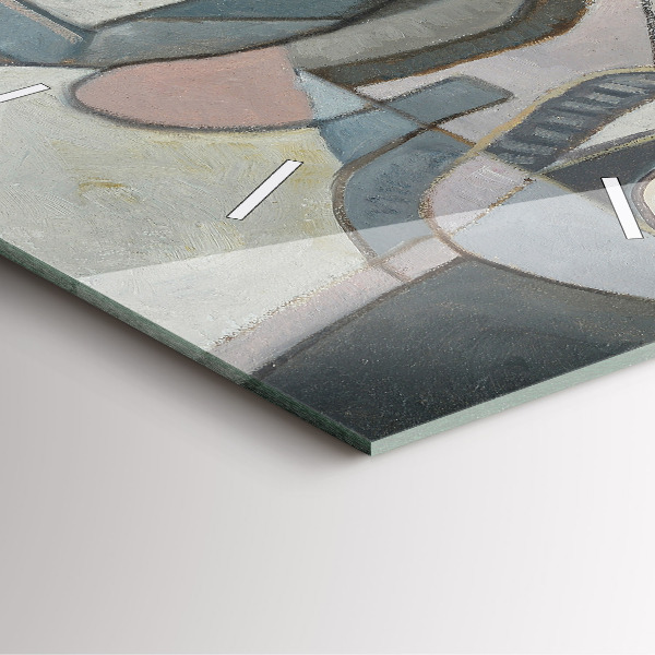 Reloj de pared cuadrado Pintura abstracta