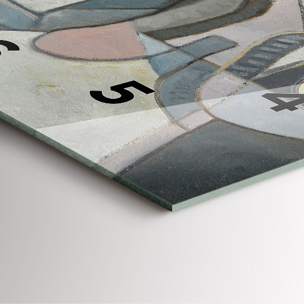 Reloj de pared cuadrado Pintura abstracta