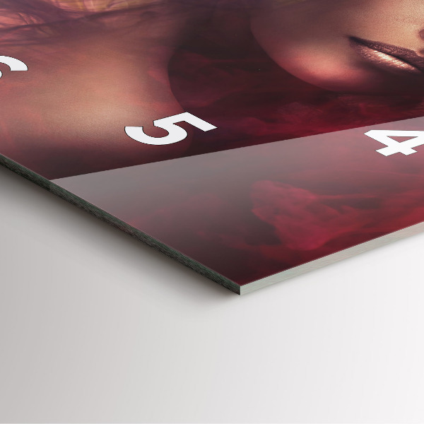 Reloj de pared cuadrado Retrato de mujer