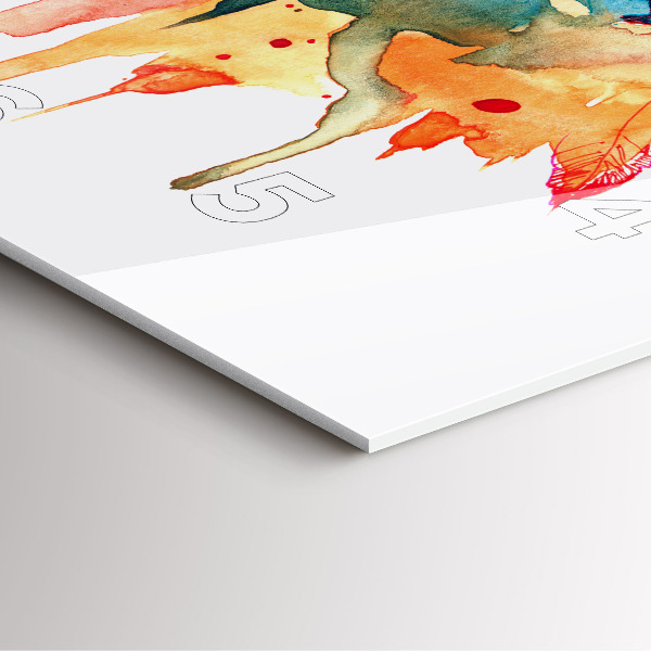 Reloj cuadrado Loro rojo de colores