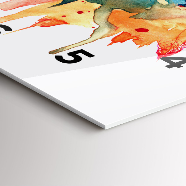 Reloj cuadrado Loro rojo de colores