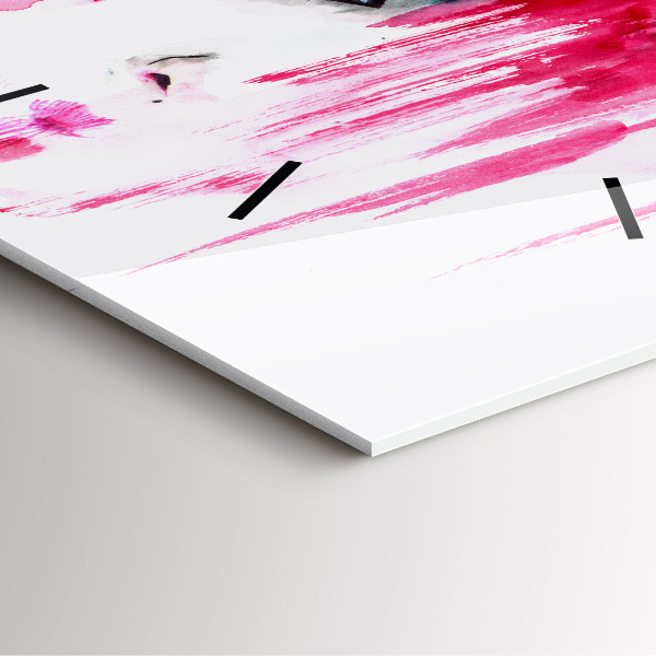 Reloj de pared cuadrado Muchas caras abstracto