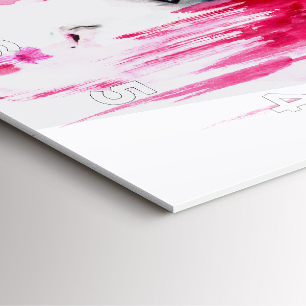 Reloj de pared cuadrado Muchas caras abstracto