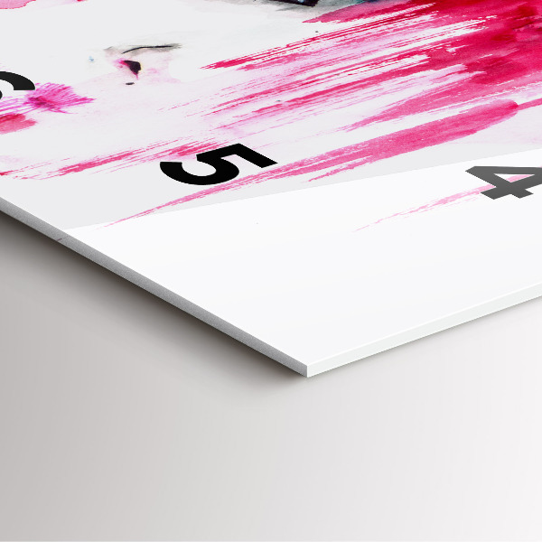 Reloj de pared cuadrado Muchas caras abstracto