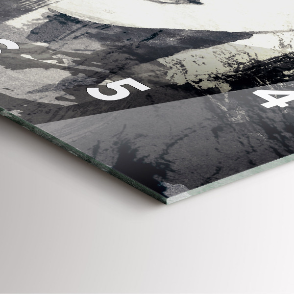 Reloj de pared cuadrado Mujer - acuarela