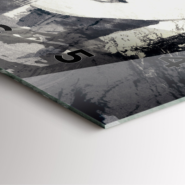 Reloj de pared cuadrado Mujer - acuarela