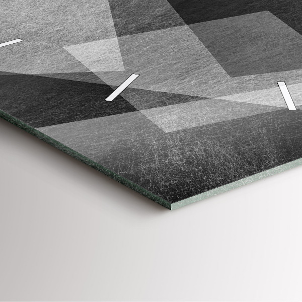 Reloj de pared cuadrado Abstracción geométrica