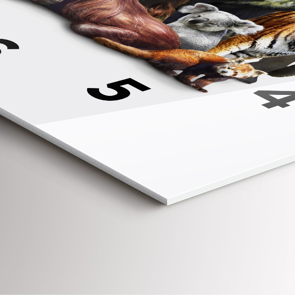 Reloj de pared cuadrado Animales salvajes