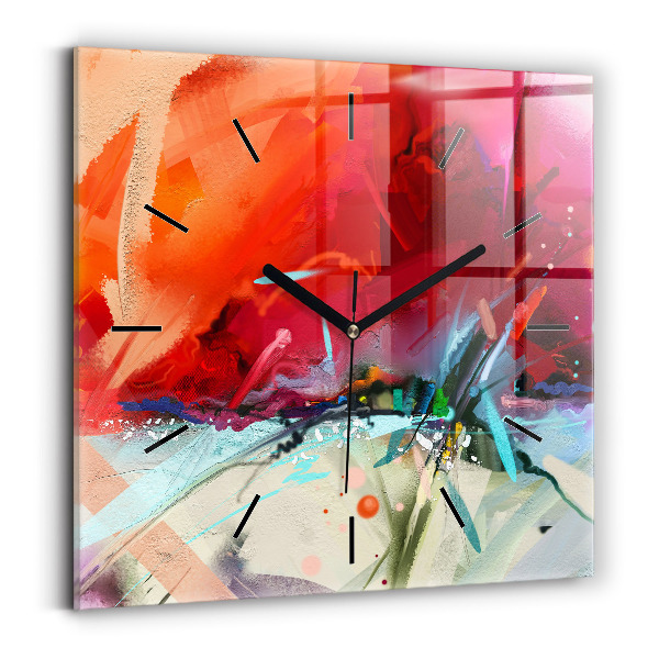 Reloj cuadrado Filas de especias