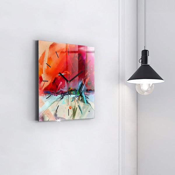 Reloj cuadrado Filas de especias